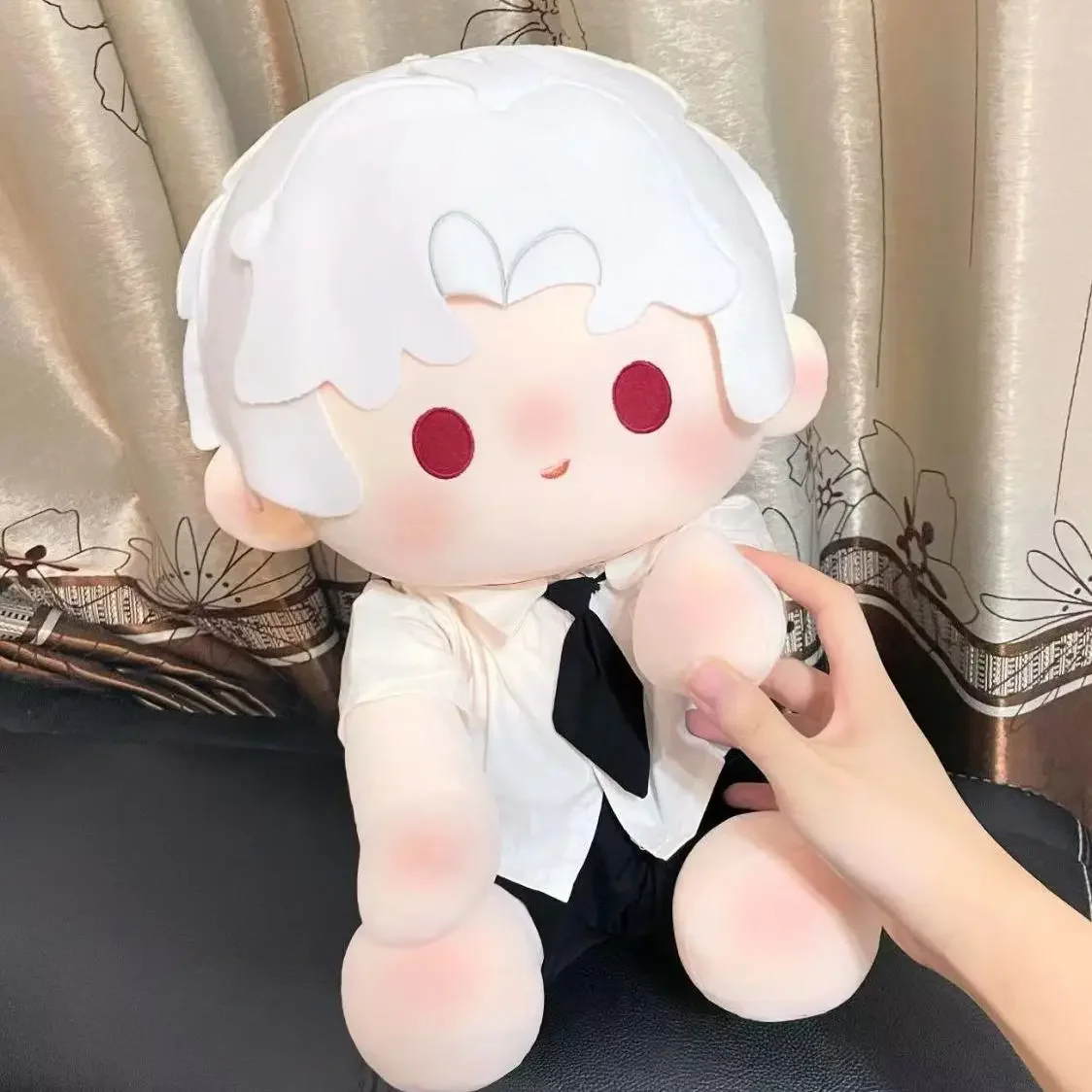 Anime Game Love and Deepspace Sylus Cosplay Plush Doll Body With Clothes 40cm Sit-upright Figures Soft Cartoon Plushies Toy Gift