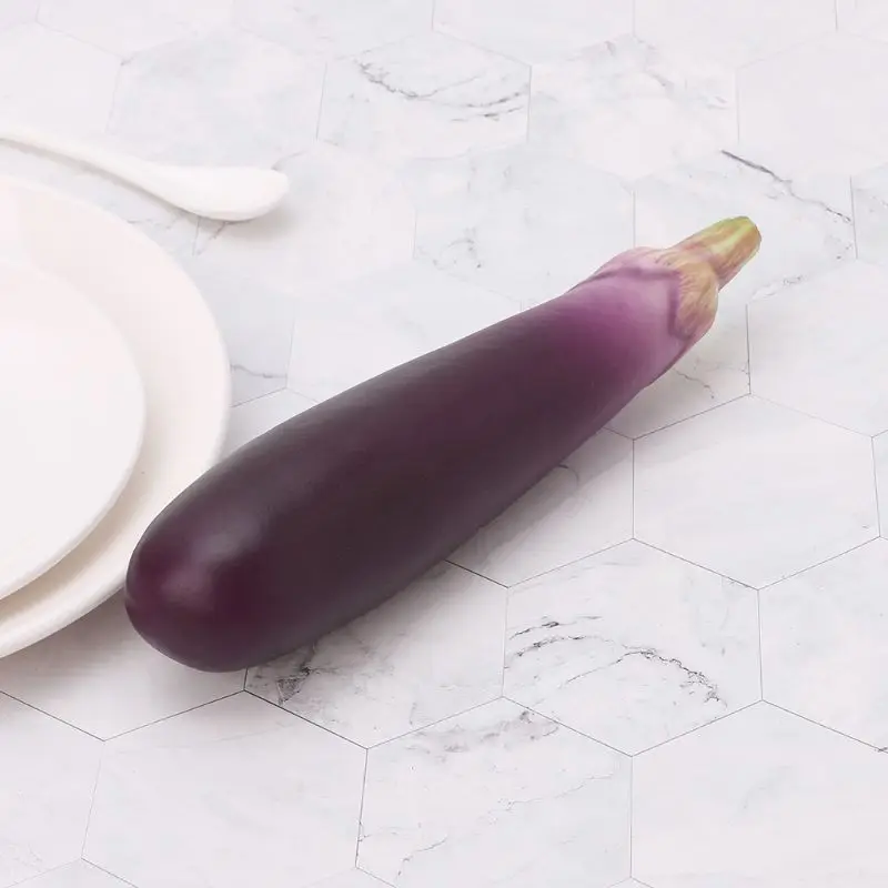 Lifelike Artificial Eggplants Simulation Fake Food Vegetable Photo Props Home Kitchen Drop Shipping