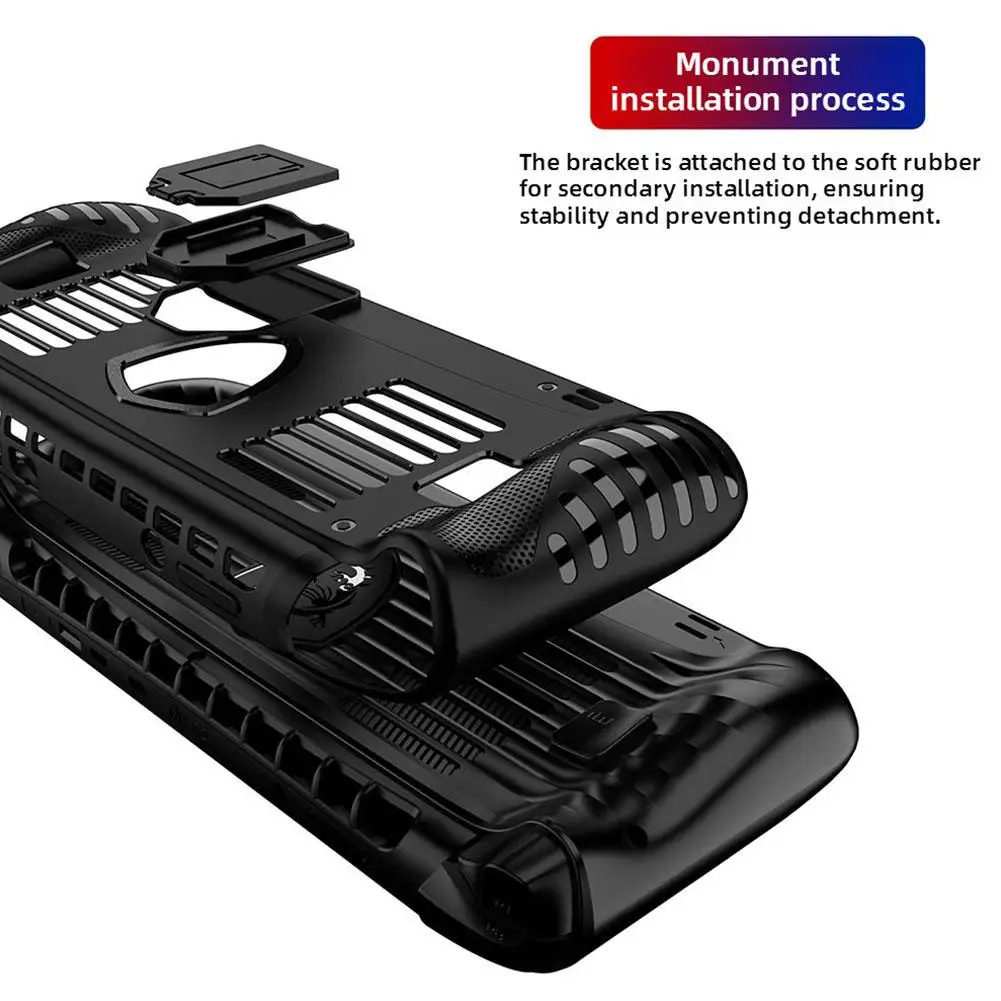 For MSI Claw 8AI+protective Case TPU Bracket Game Handheld Accessories Anti Fall Protective Case Comfortable Fit Protective Case