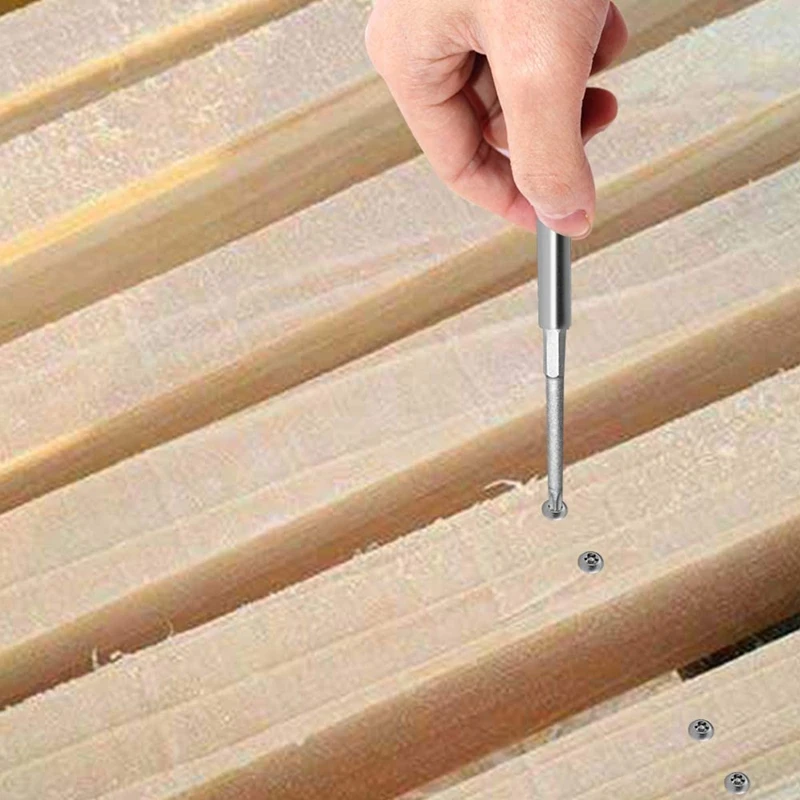 11er-Pack 75 mm Torx-Schraubendreher-Bit-Set 1/4 Zoll Sechskantschaft T6-T40 Stern-Schraubendreher-Werkzeugsatz mit 1 Packung Griff