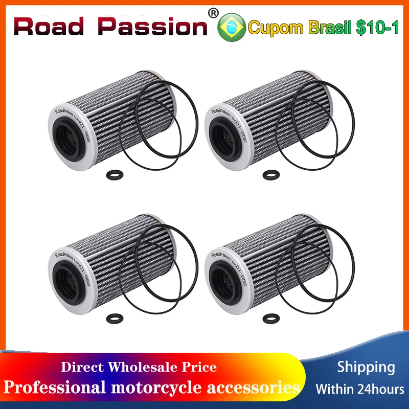 1/2/4 pçs filtro de óleo da motocicleta para sea-doo 150 180 200 205 230 v-1000 gti 130 gtr gtx para bombardier 500 650 quest 420956741