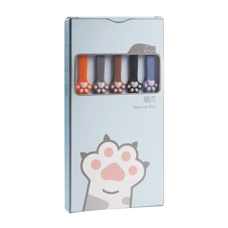 5 قطع أقلام حبر سائلة أقلام حبر جاف سريعة 0.5 ملم أقلام جل قابلة للسحب