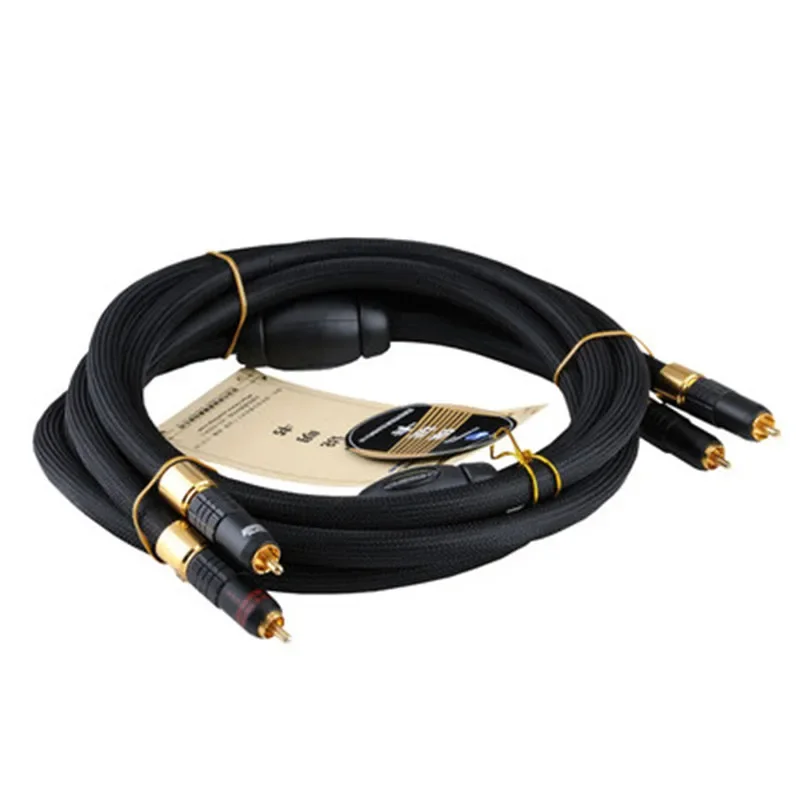 Choseal AA-5401 HiFi Hi-end Hiend Audiophile 6N OCC Cable Analog Audio Signal Cable RCAtoRCA Cable 1.5m Not DIY (Pair)