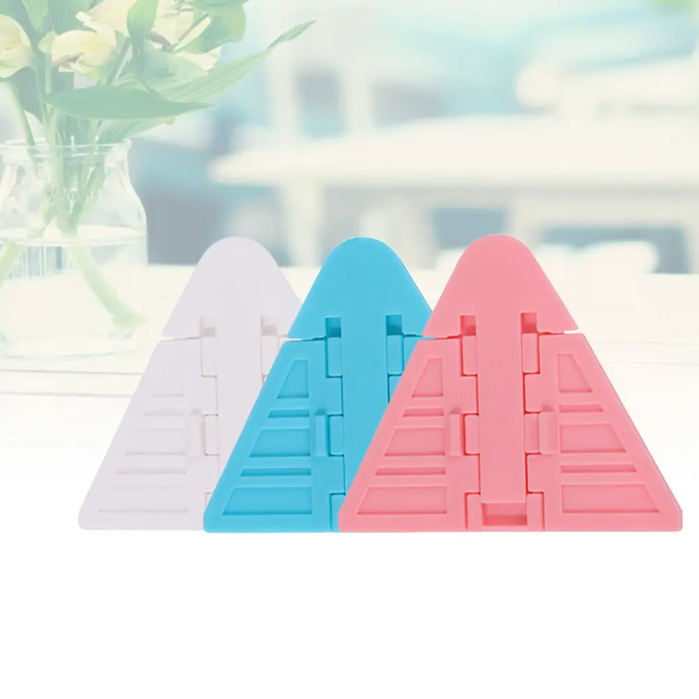 3Pcs ABS Baby Safety Sliding Door Locks Strong Adhesive for Glass Wood Metal Plastic Surfaces Easy Install Foldable Toddler
