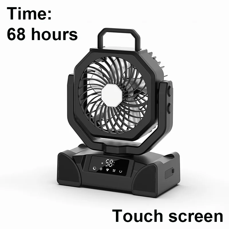 

Вентилятор для кемпинга, 20000 мАч, автоматическое осциллирование, перезаряжаемый бытовой электрический вентилятор, циркуляторы воздуха, уличный настольный вентилятор для палатки с крючком/таймером