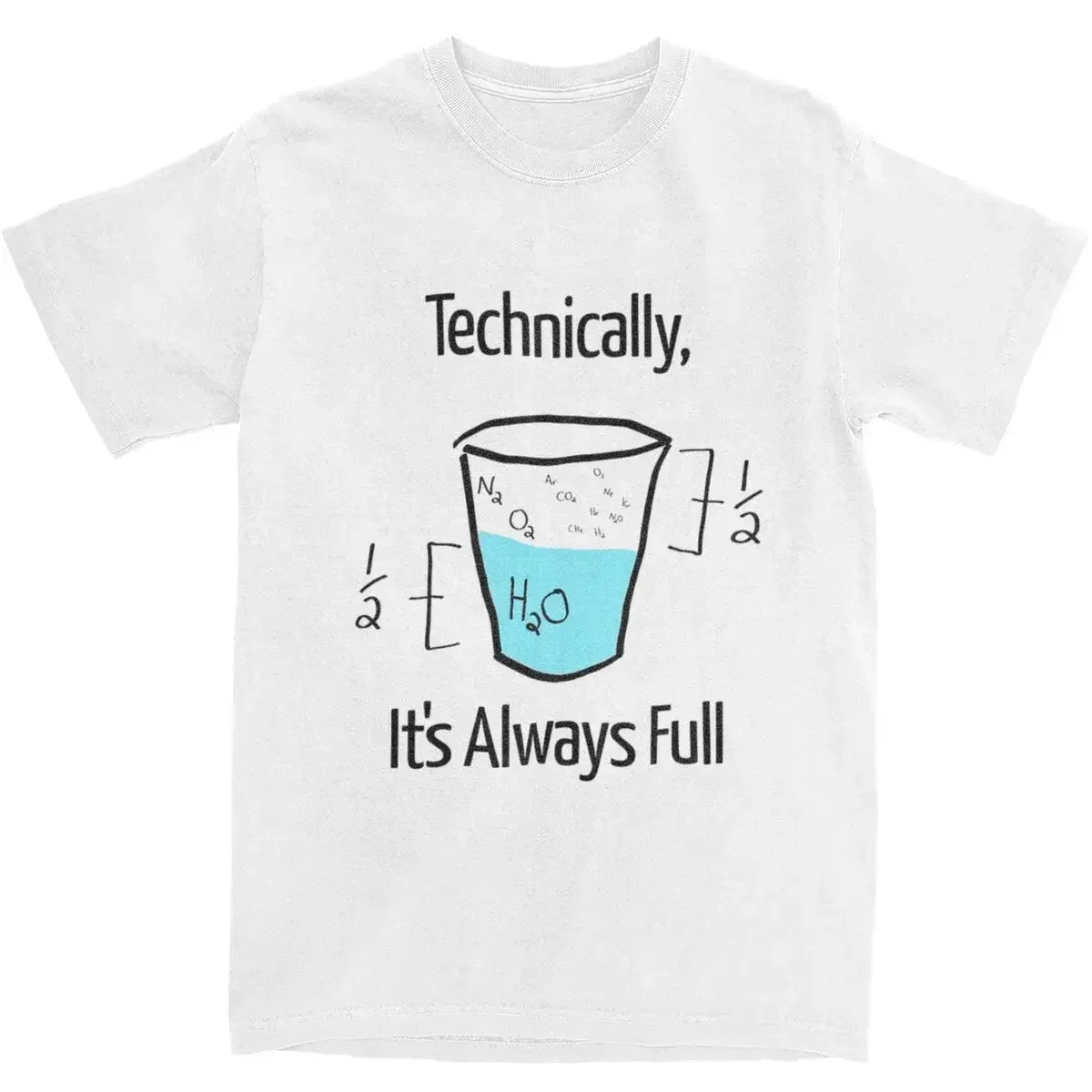 Femmes la Science est optimiste T-Shirts technquement il est toujours haut complet t-shirt d'été classique t-shirt décontracté femmes vêtements