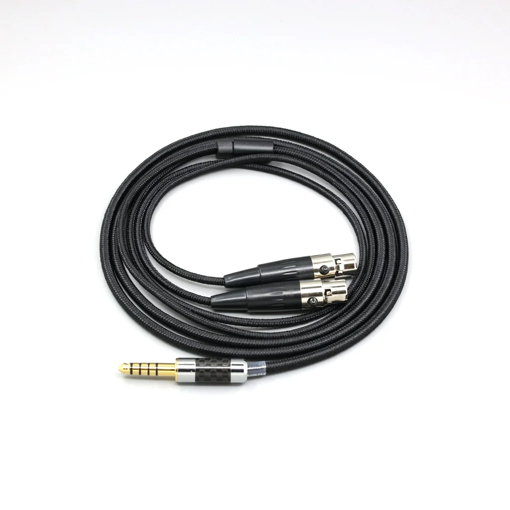 6.5mm XLR 4.4mm Super Soft Headphone Nylon OFC Cable For Audeze LCD-3 LCD-2 LCD-X LCD-XC LCD-4z LCD-MX4 LCD-GX Headset LN007556