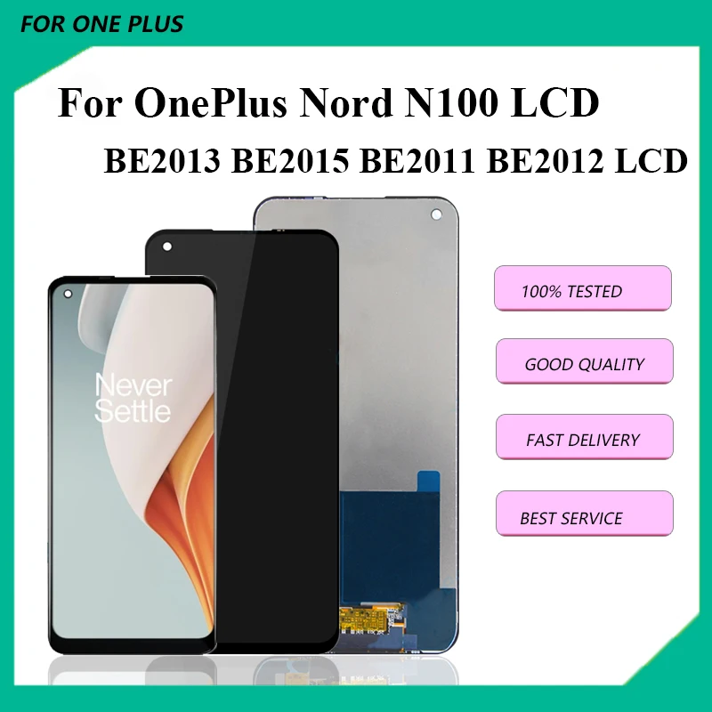 Original  For OnePlus  Nord N100  LCD Display Touch Screen  For Oneplus Nord n100 BE2013 BE2015 BE2011 BE2012 LCD Display