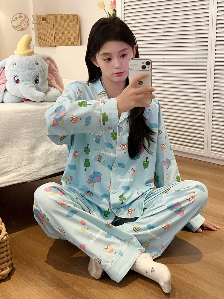 dumbo-ropa-larga-de-algodon-puro-para-mujer-ropa-para-el-hogar-suave-y-comoda-con-estampado-de-dibujos-animados-para-primavera-y-otono