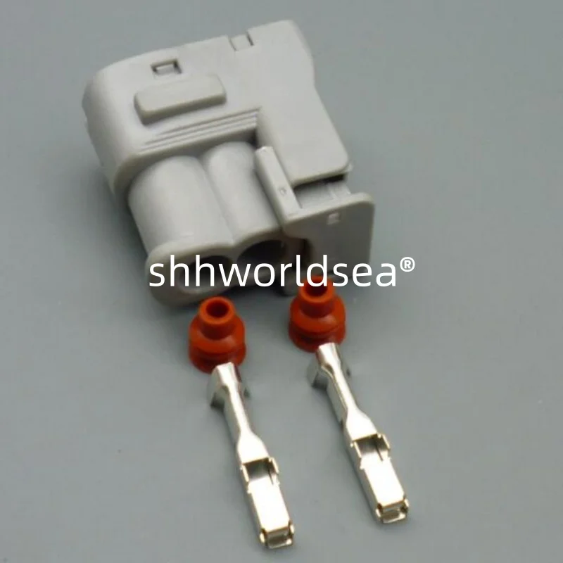 2/100Sets 2 Pin MG643477 Automotive Connector Car Socket AC Assembly With Terminals And Rubber Seals