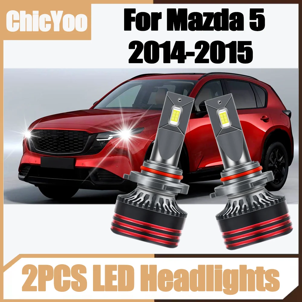 

2PCS 150W 30000LM Auto Headlamps 3570 CSP Chips Canbus No error LED Car Headlights 6000K Super White 12V For Mazda 5 2014-2015