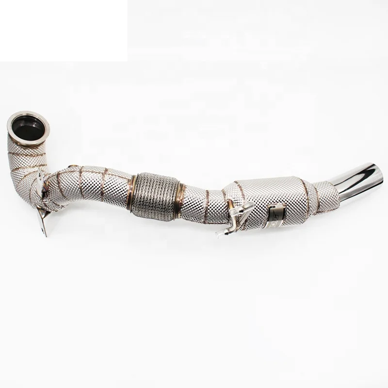 Head Section High flow Pipes Exhaust Pipes branch downpipe Exhaust Pipe with catalyst for VW GOLF MK7R/7.5R  golfR  R 2.0T