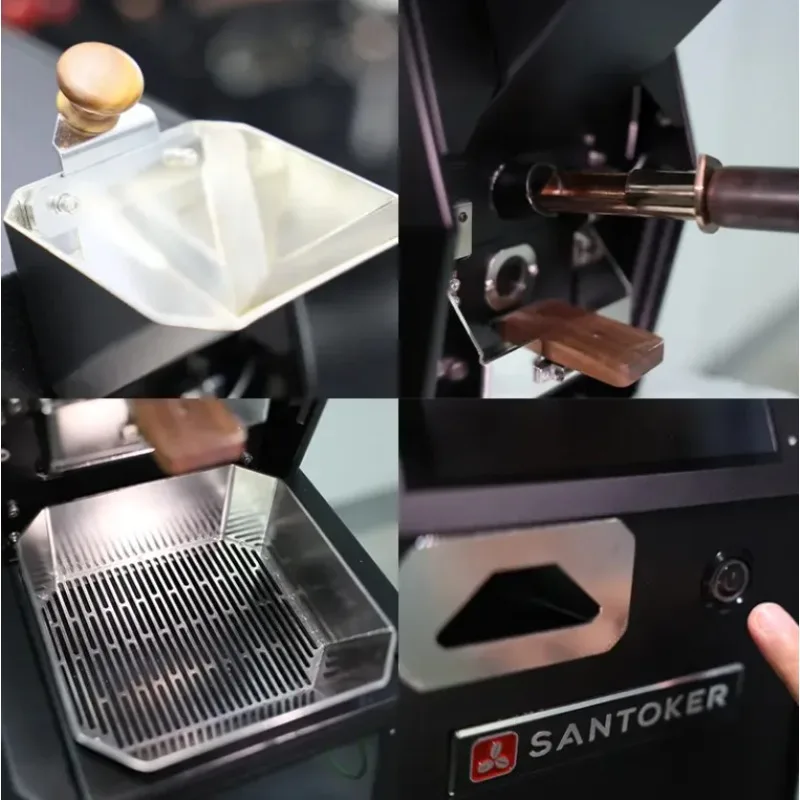 Santoker جديد حار بيع 500 جرام 1 كجم محمصة قهوة الغاز التدفئة التجارية تحميص حبوب البن