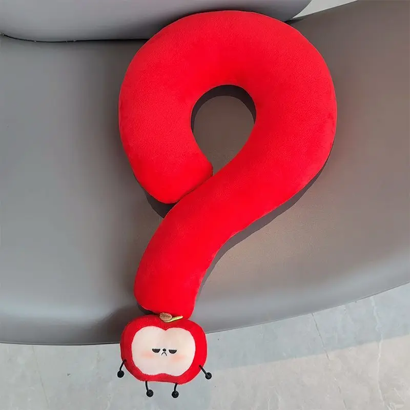 2025 Love and Deepspace Anime Gioco Cos Caleb Nuovo 40x60 cm Unisex Semplice Carino Punto interrogativo Pisolino Cuscino per il collo Regalo divertente