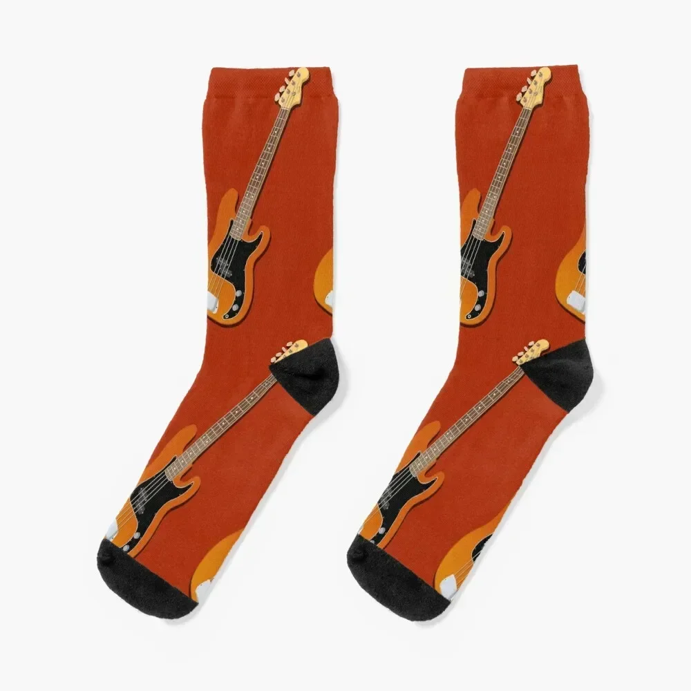 

Custom Precision Bass Guitar Socks Stockings Running gift soccer anti-slip Socks Women Men's