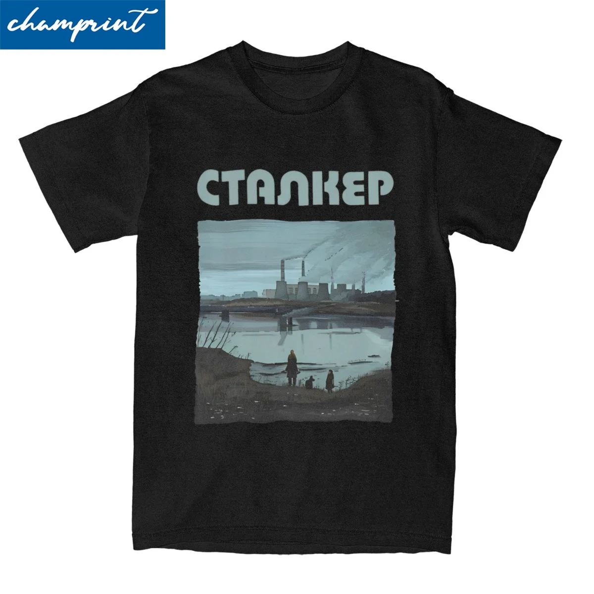 

Футболки Stalker Factory Sceneby Andrei Tarkovsky для мужчин и женщин Crazy, футболка из 100% хлопка с круглым воротником, футболка с короткими рукавами