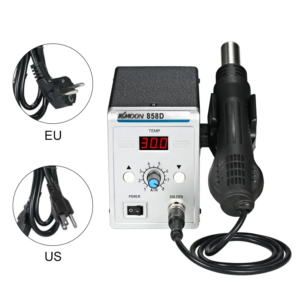

l KKmoon – Station Soudage Numérique À LED 858D 700W, Fer À Souder À Dessouder BGA L