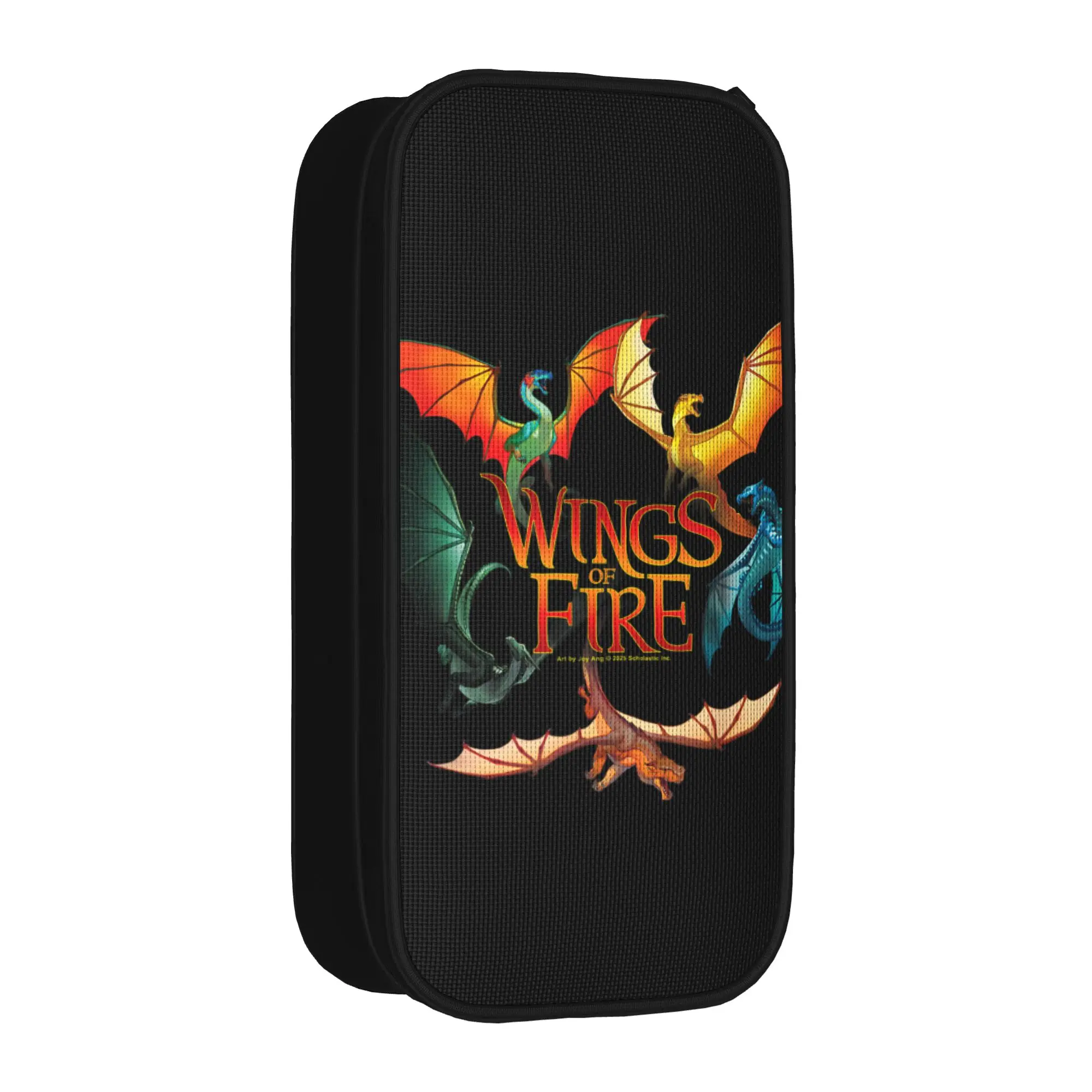 Wings of Fire Dragons Circle Pencil Cases Creative Glorys Peril Pen Holder Bag Student Large Storage Gifts Pencil Box Stationery