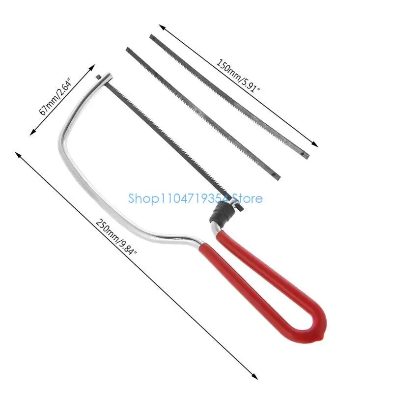 0XLD Mini Scroll Coping Metal DIY Hand Hacksaw Woodworking Tool Replacement Blade