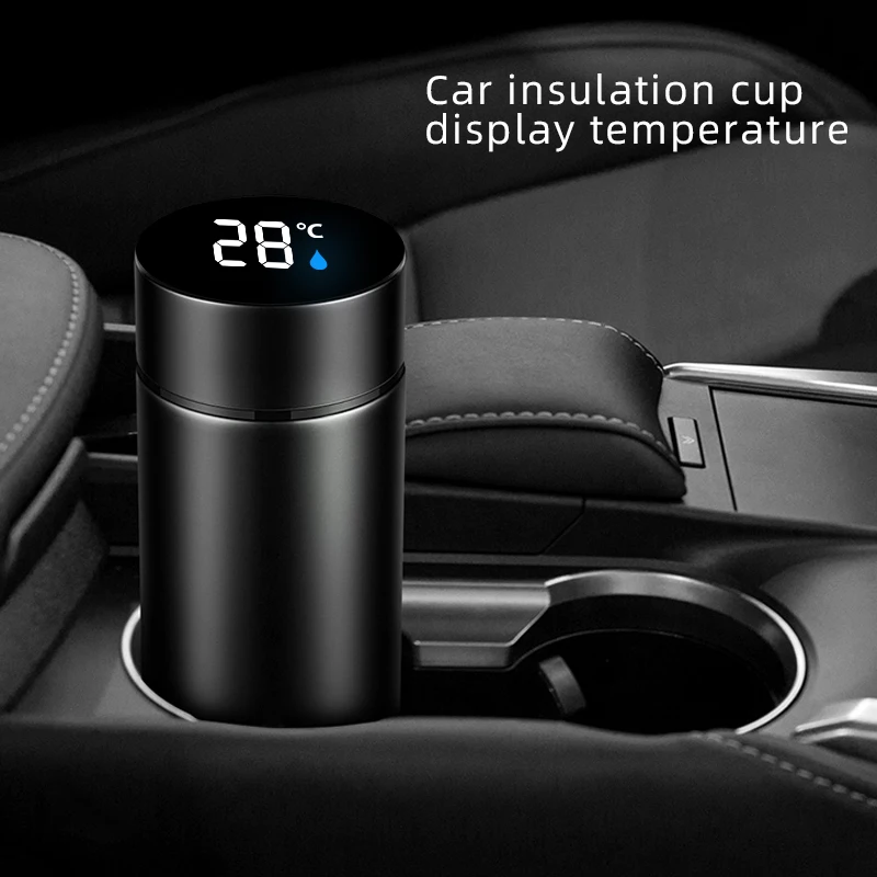 Für Haval Jolion 2021 2022 Smart Thermos Mit Temperatur Display Edelstahl Auto Auto Thermische Becher Vakuum Kaffee Tasse