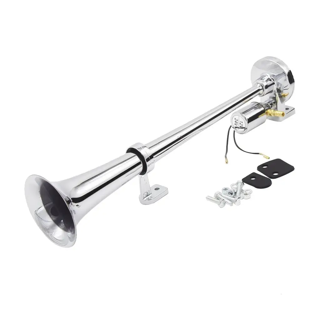 

150dB Single Trumpet 18" Air Horn Compressor for Car Truck 12/24V