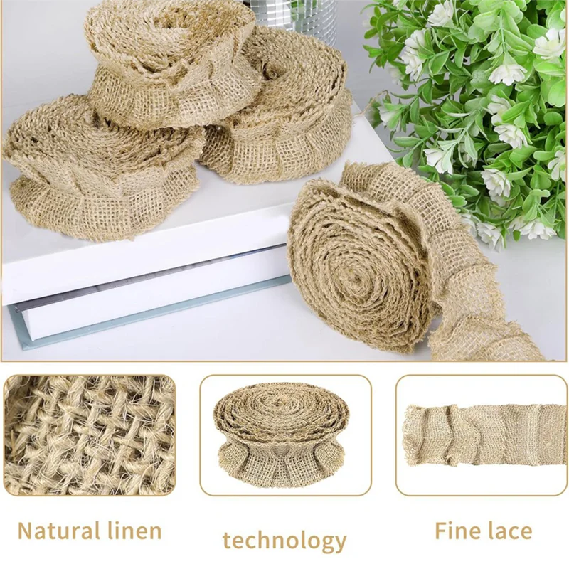 ABSS-6 Rotoli Bordi per bacheca con volant Bordo per bacheca in tela - Bordi decorativi in tela con volant fai-da-te Artigianato