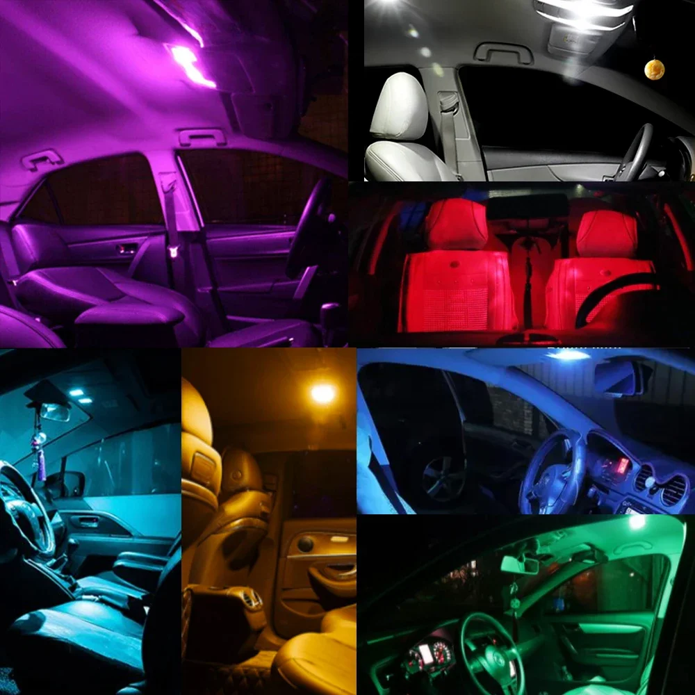 4PCS W5W 168 T10 Canbus Car LED Light Replace Bulb 3D 3030 6/10SMD For Car Marker Light Parking Reading DRL Lamp 12V 6000K White