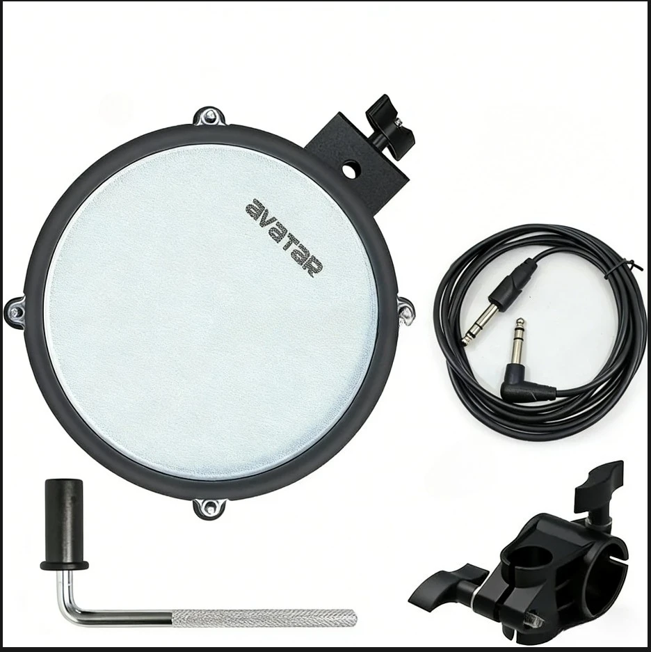 10inch Avatar Dual zone Snare Tom Mesh Drum Pad for Electronic Drum Set With Clamp Cable