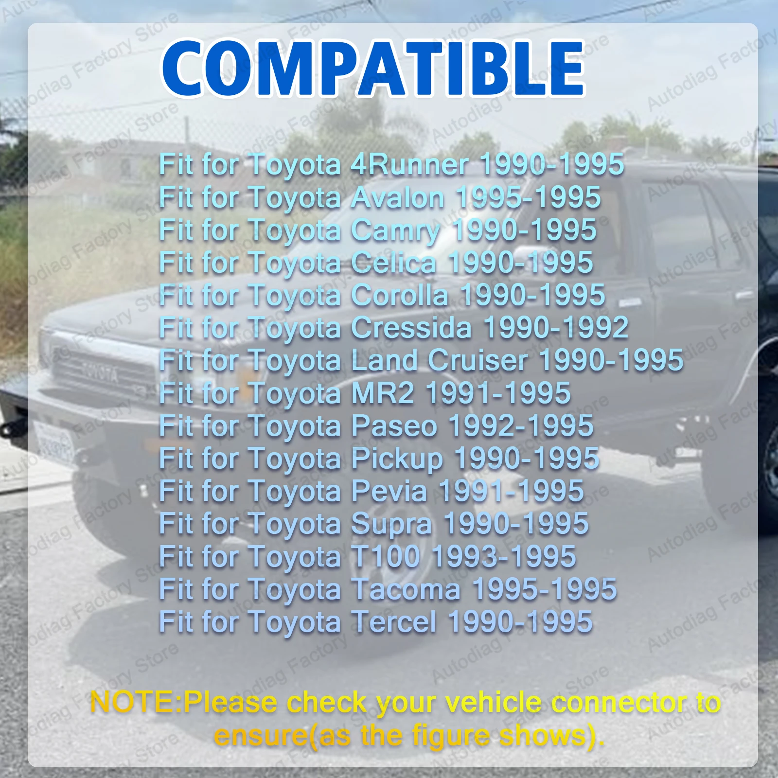 For Toyota 17Pin OBD Connector OBD2 Diagnostic Cable 17 Pin to 16 Pin OBD1 OBD2 Adapter for OBD2 Interface Scan Diagnostic Tools