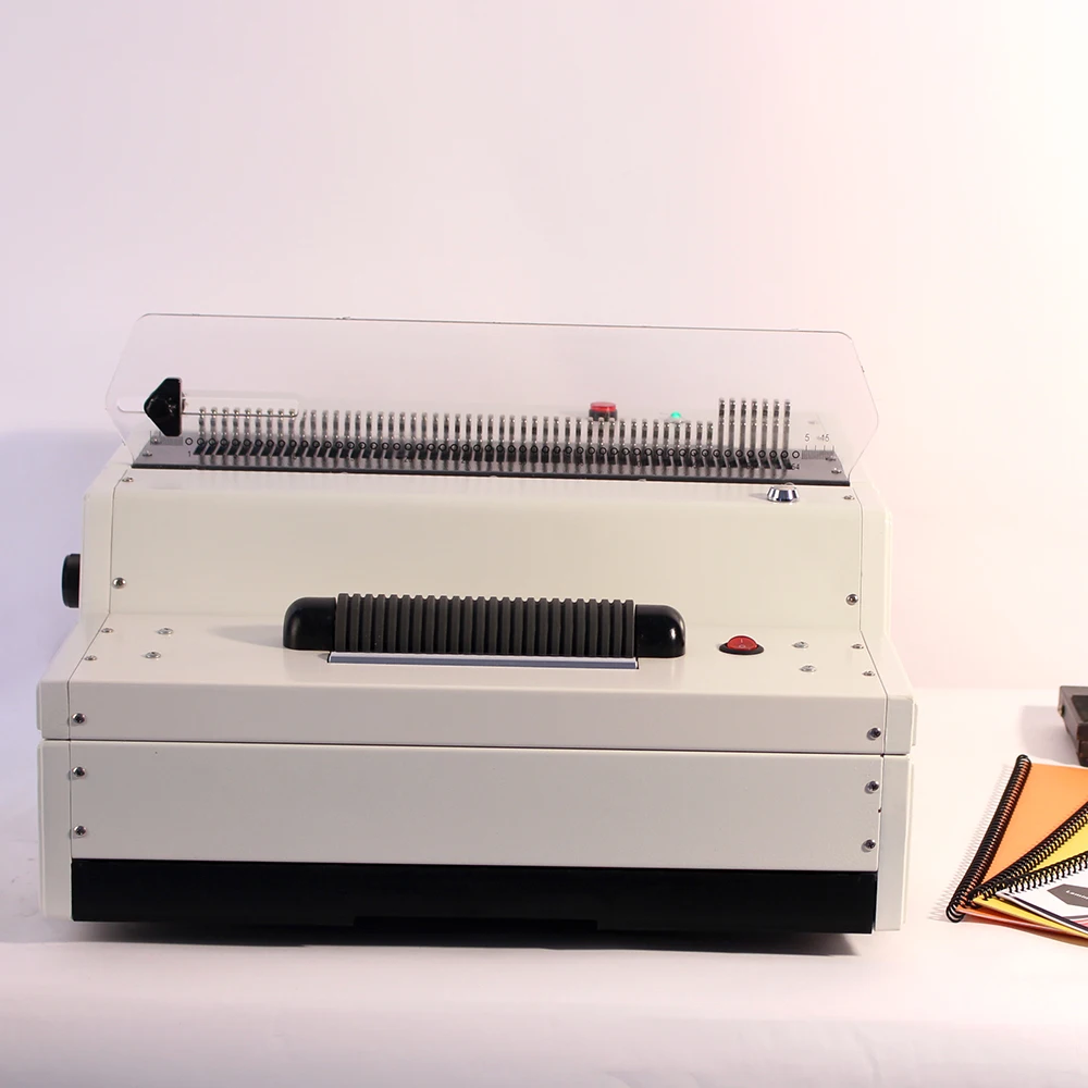 

Professional Supplier F4 Paper Electricity Spiral Plastic Coil Ring Book Binding Machine Notebook Binder with Foot Pedal