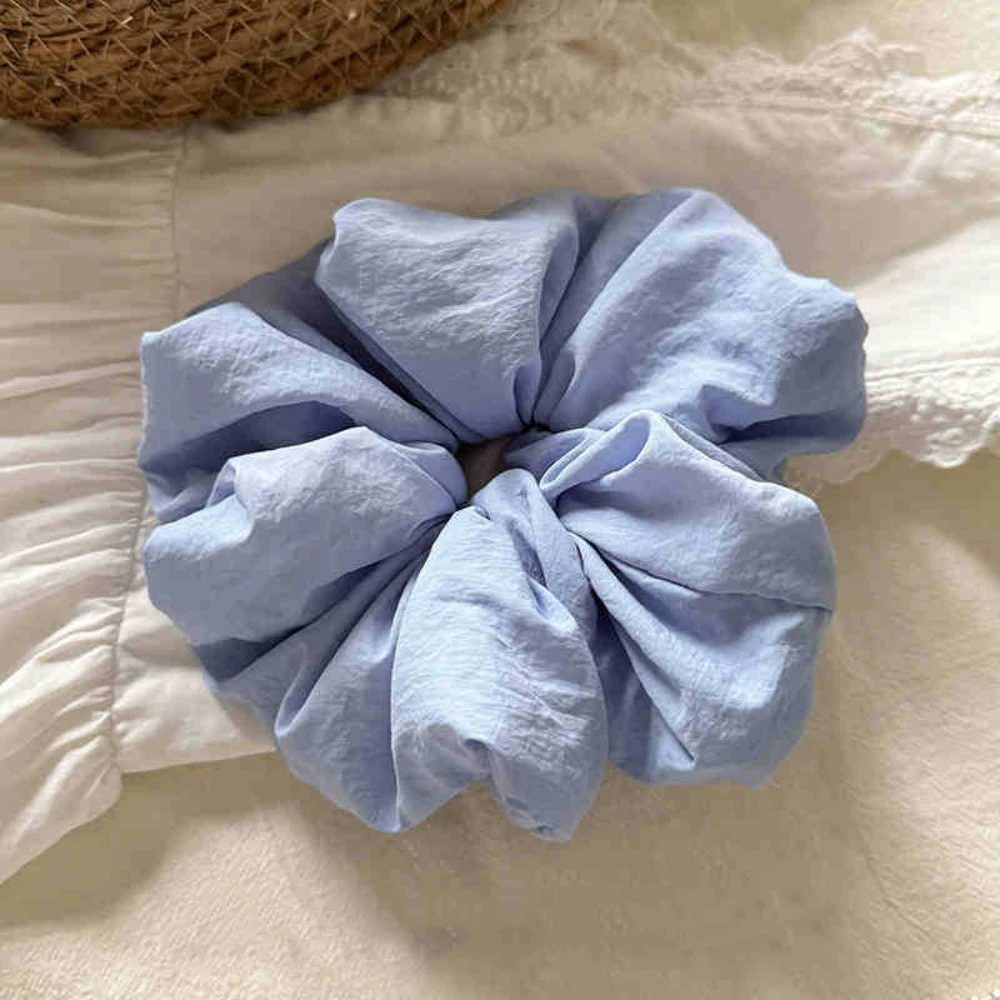 1/5 Stück pastellfarbenes, flauschiges Haargummi, weiches Rüschen-Design, perfektes tägliches, lässiges Haarstyling, Haar-Accessoire, lässiges Styling, bequem – Detail 6