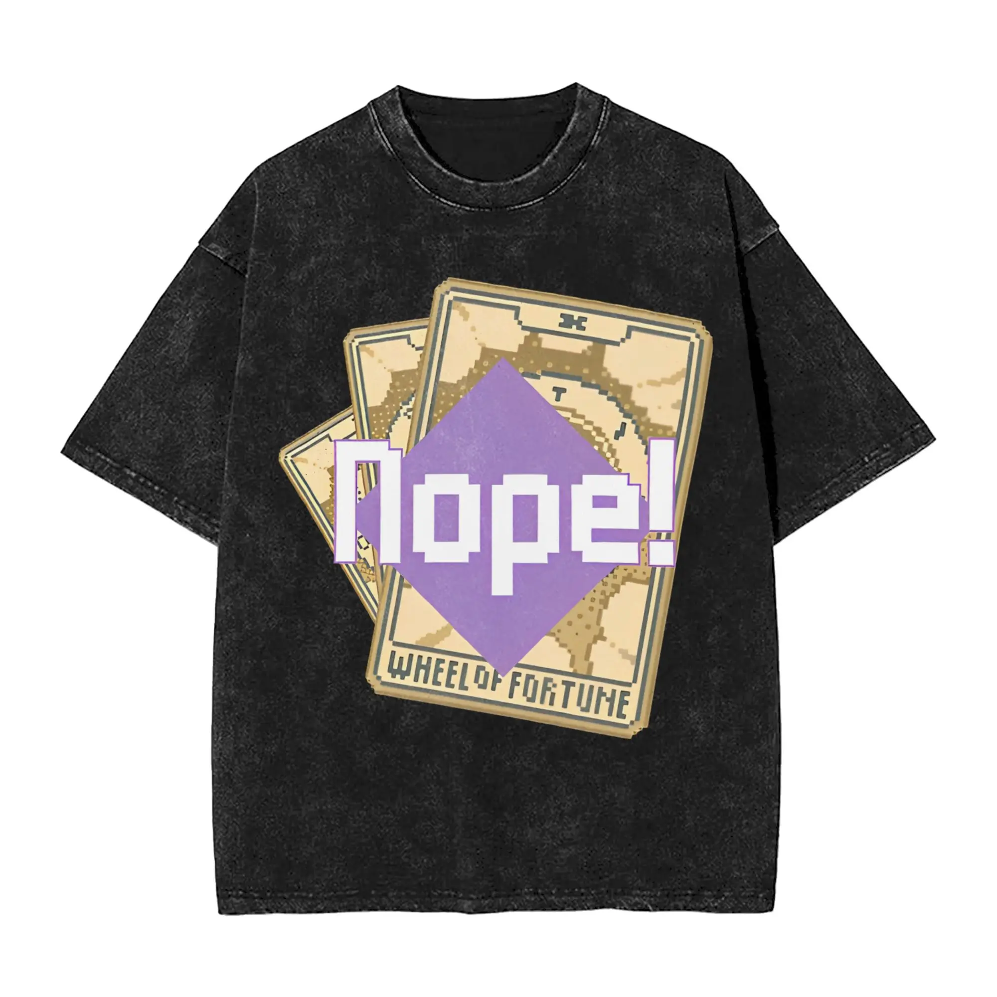 

Колесо Фортуны Ниу! Постиранная футболка, мужские винтажные хлопковые футболки, летние модные футболки с круглым вырезом, свободные топы большого размера