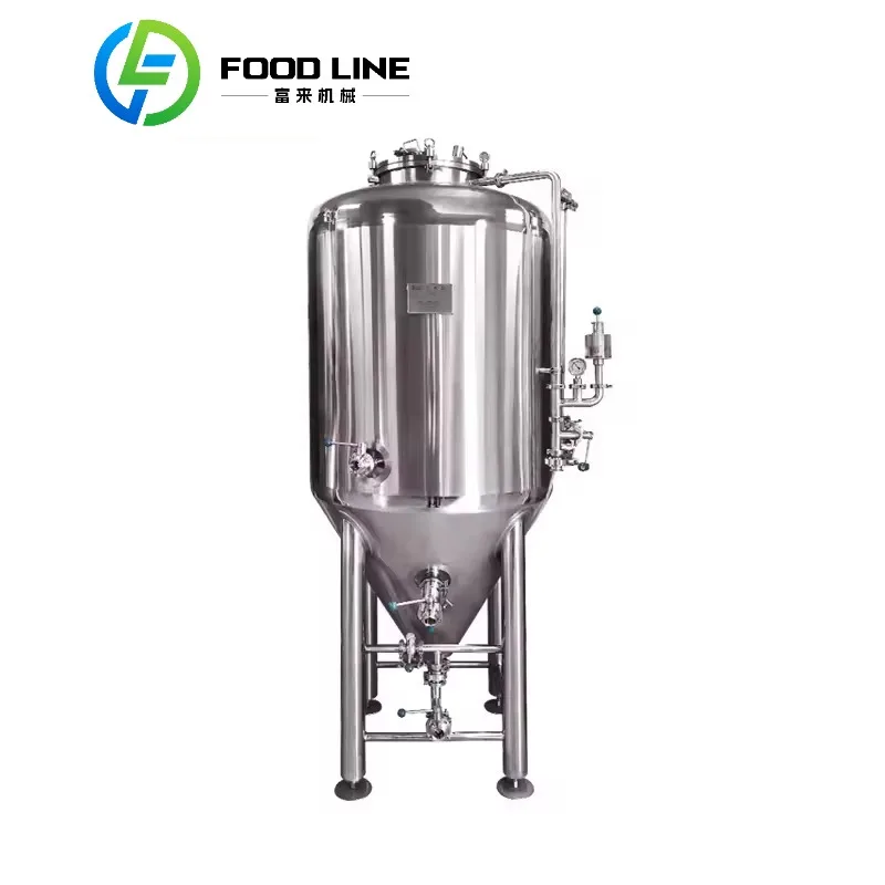 200L Micro Brewery Setup Home Brewing Equipment mit Edelstahlfermenter für Bastelbier