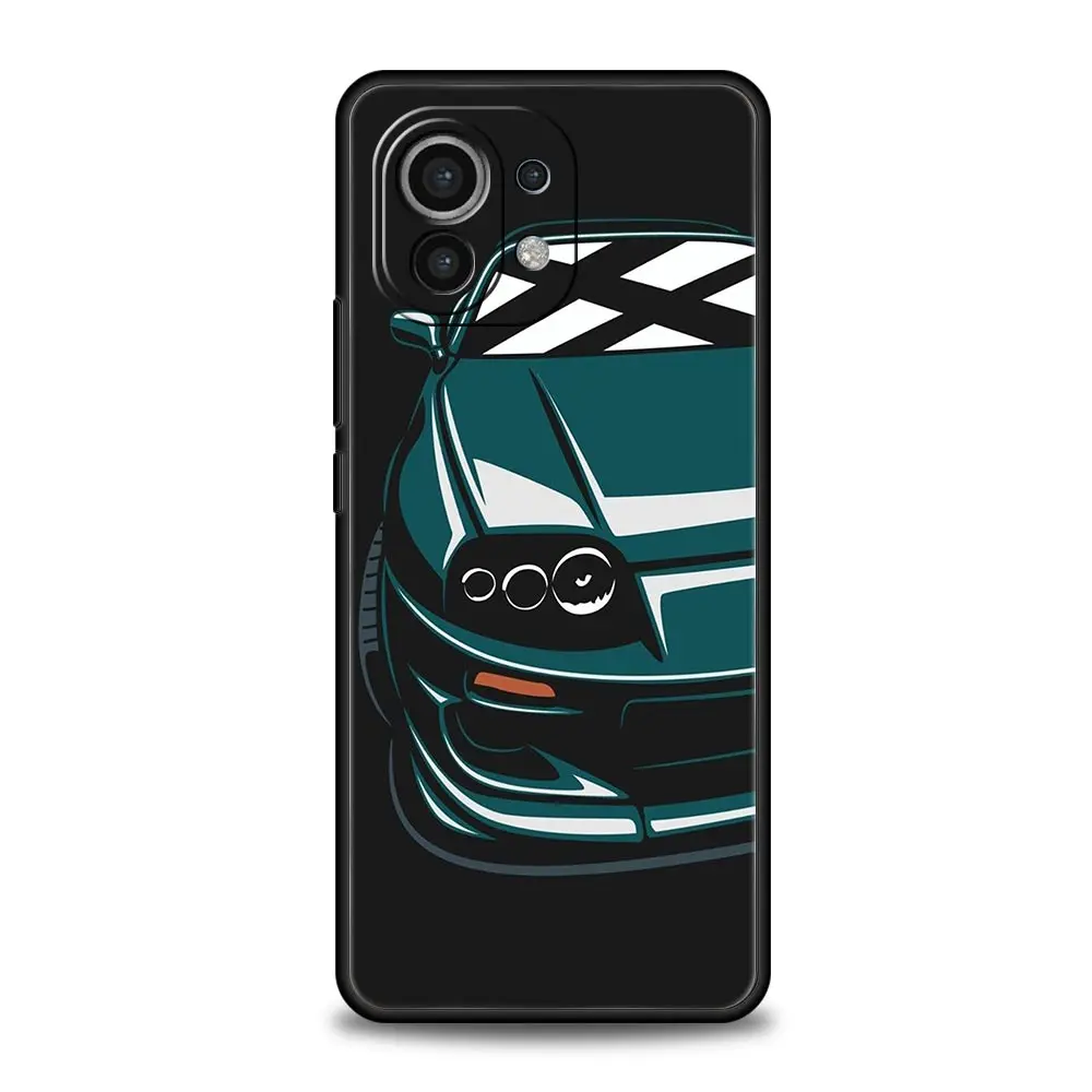 Phone Case For Xiaomi Mi 15 14 13 12 11 Lite 14T 13T 12T 11T Pro Poco X6 X5 M3 X3 Pro F5 F4 Cover JDM Type R Civic Sport Car