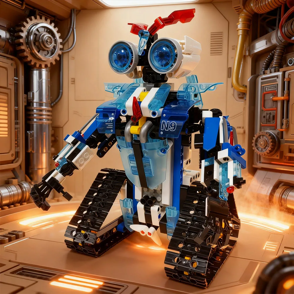 

Технический робот, 472 шт., строительные блоки, сборные игрушки, модель робота, игрушки, украшения, пульт дистанционного управления, подарки на Рождество и день рождения