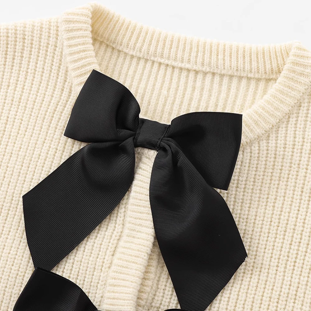 European And American Women's Fashion Soft Slim Fit Knitted Cardigan round Neck Long Sleeve for Autumn Winter Season