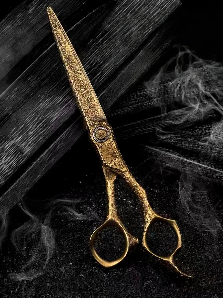 

Professional Barber Scissors Multifunctional Hairdressing Tools with Reverse Tooth Thin 440C 5-7inch Stainless Steel for Salon