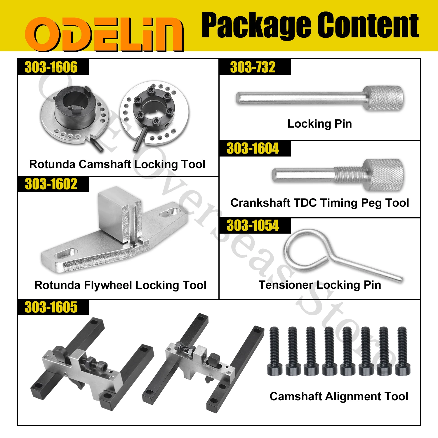 Petrol Engine Timing Tool Kit For Ford 1.0 Ecoboost Mondeo Fiesta 13-17 Focus 12-18