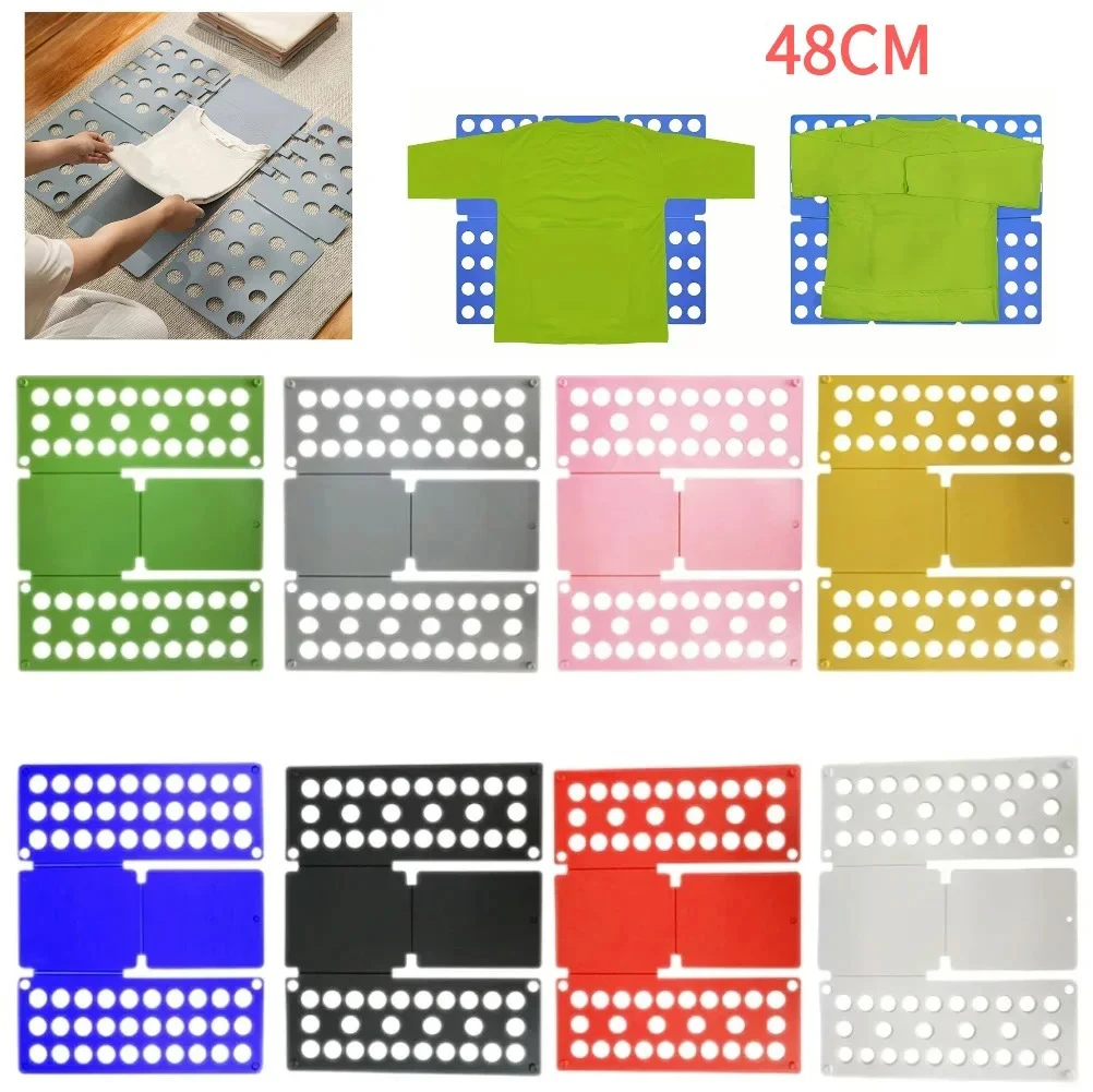 Plastic Clothes Folding Board Easy and Fast Kids Laundry Folder Shirt Folding Board Home Storage Tool for Kid Children Adults