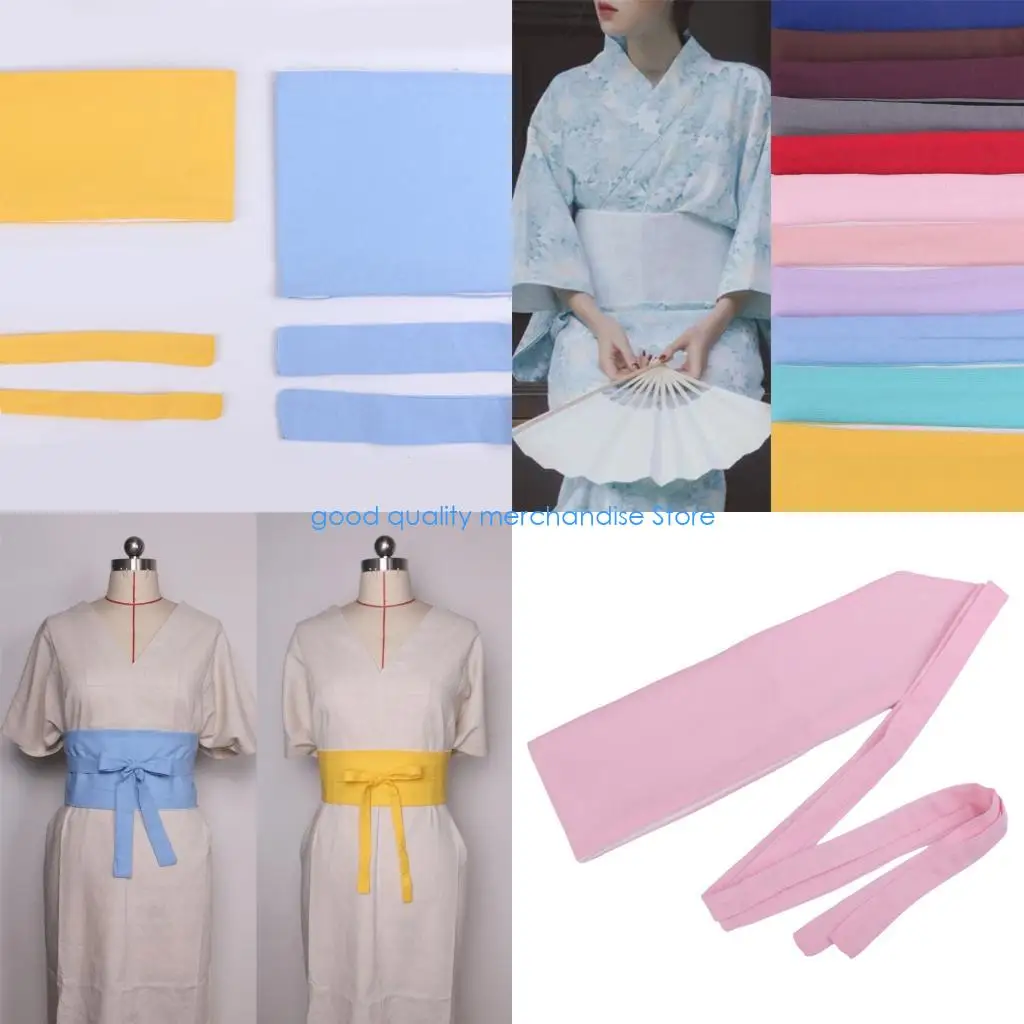 y5jd-日本の伝統的な着物ベルトレトロドレスウエストバンド女性のためのマルチカラー