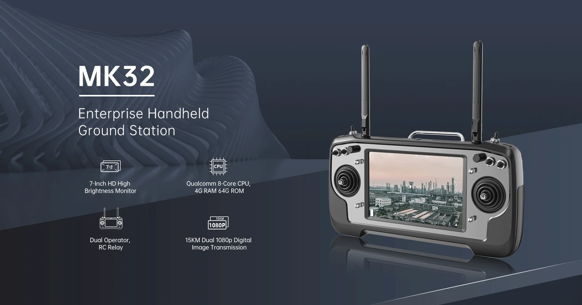 

KANGTAO SIYI Enterprise Handheld Ground Station 15km of high-definition digital video transmission Drone remote controller