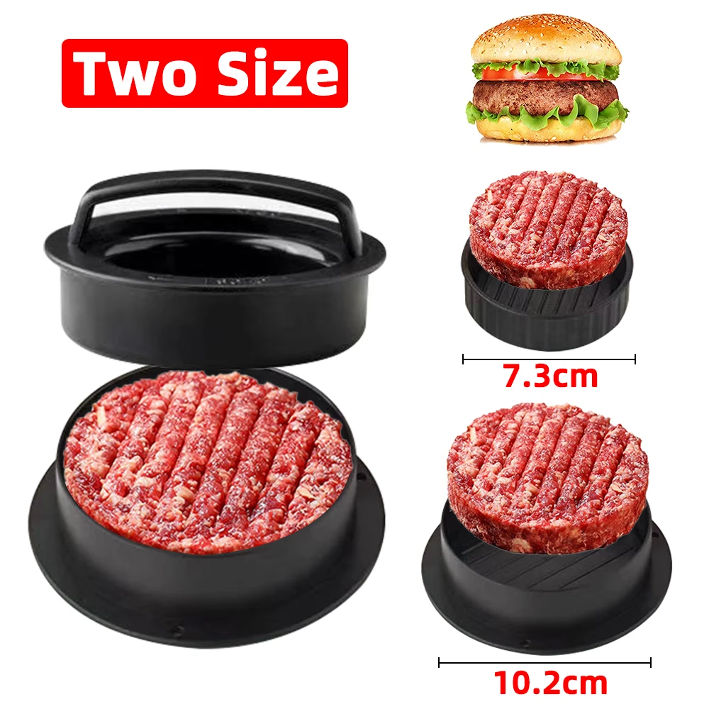 

ABS Hamburger Meat Press Maker Round Shape Non-Stick Stuffed Burger Patties Beef Grill Pie Press Mould Maker Kitchen Accessories