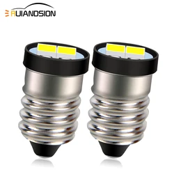 2Pcs E10 Mini LED Bulb for Flashlight Lantern Torch 3V 6V 12V Screw Base Signal Indicator Light Replacement Outdoor Camping Lamp