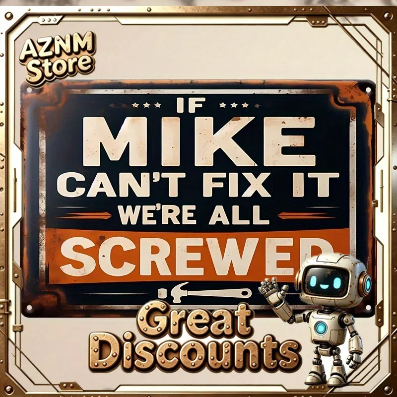 2D Flat Metal Sign 15x20cm - 
