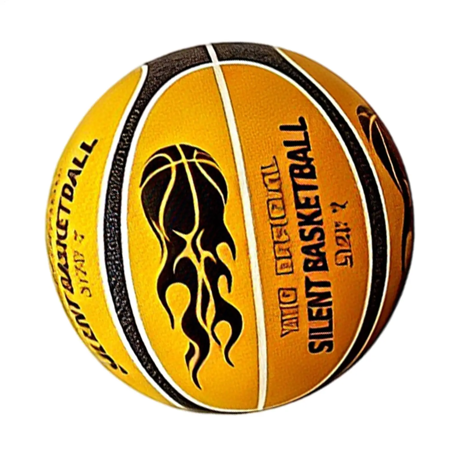 No Noise Basketball Soundless Easy Grip Airless Basketball For Indoor Training For Boys Girls Kids Teen House Bedroom Sports