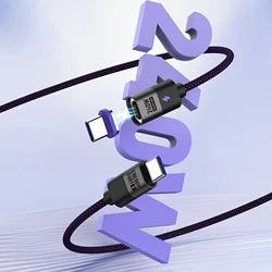 240W Magnetic Charging Cable PD3.1 5A Fast Charging USB C Cable Magnetic Phone Charger Cord for iPhone15 Realme Poco Xiaomi