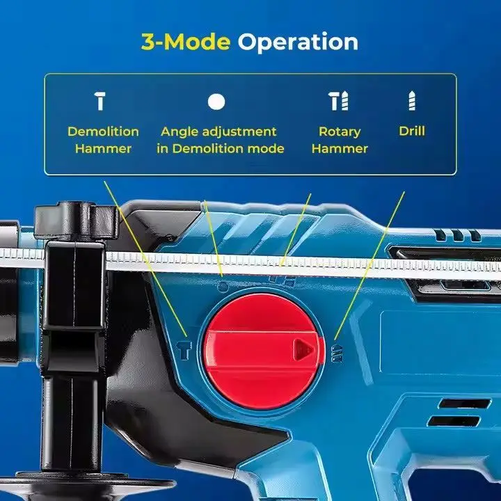 2025Power Tools Industri Brushless Cordless Power Bor Listrik Palu Putar Listrik tersedia