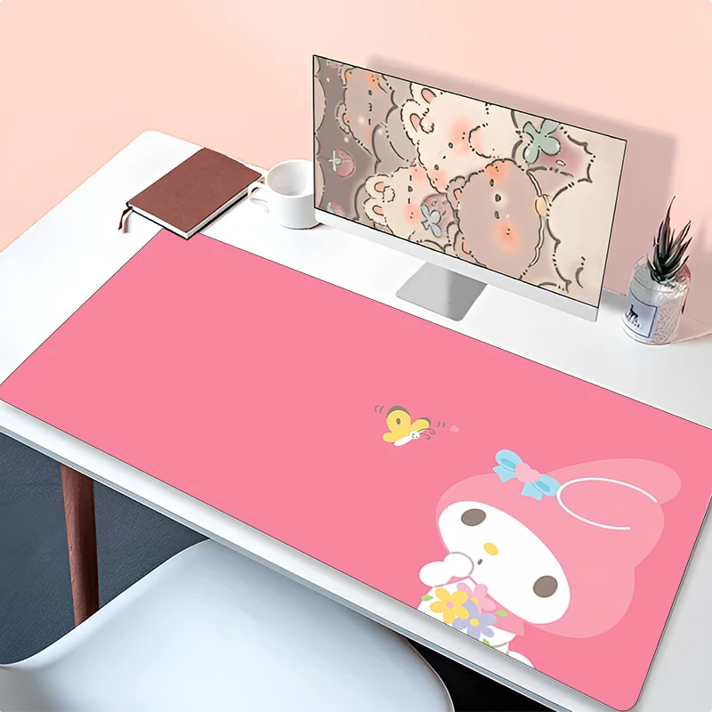 Kawaii Mouse pad M-my M-melody Computer Speed type carpet mat for e-sports players Laptop Keyboard Mousepad Office Desk Mat