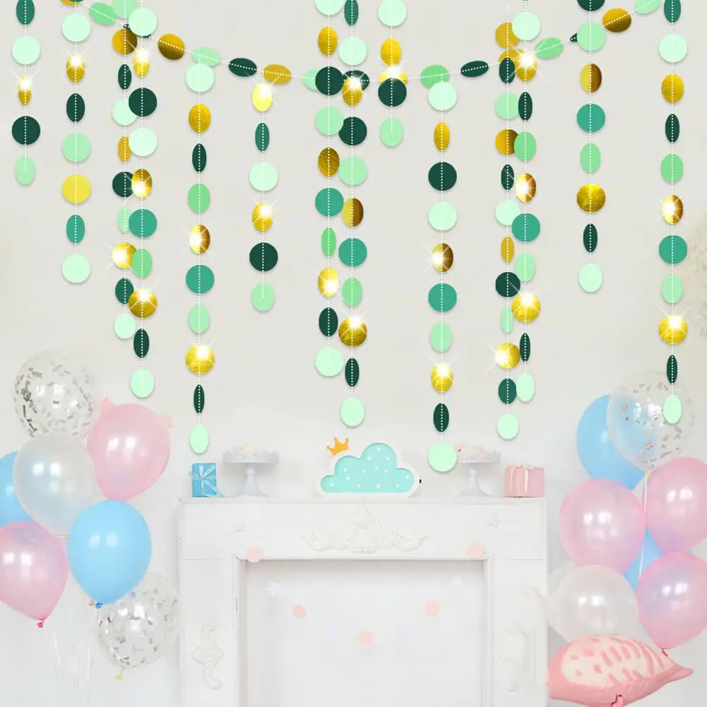 Hanging Streamers for Party Decorations Sparkling Glitter Paper Garland Streamers for Birthday Party Baby Shower for Special