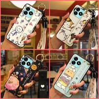 Cute Dirt-resistant Phone Case For UMIDIGI G5/G5A Wristband Fashion Design Back Cover Lanyard